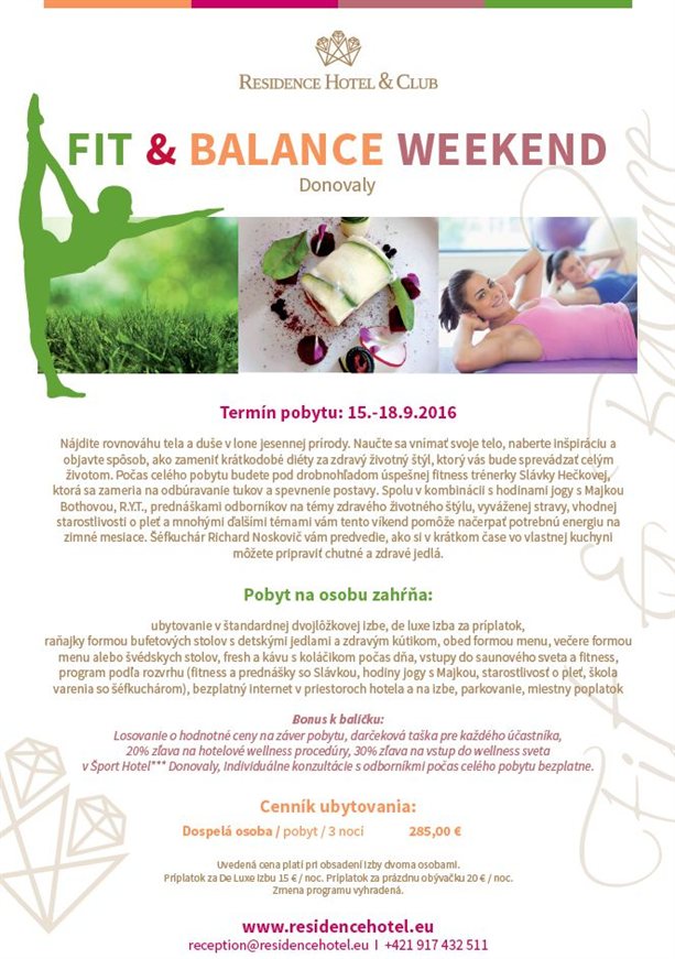 FIT & BALANCE WEEKEND